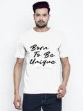 Blacksmith Born To Be Unique Round Neck Printed T-shirt for Men - Tshirt for Men.