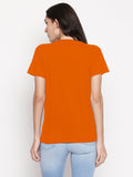 Blacksmith C.E.O Yourself Orange Top For Women and Girls - 100% Soft Cotton Bio Washed - Blacksmith Fashion