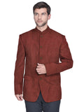 Blacksmith Red and White Dots Jodhpuri Blazer Jacket for Men