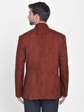 Blacksmith Red and White Dots Jodhpuri Blazer Jacket for Men\