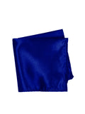 Blacksmith Solid Cobalt Blue Pocket Square for Men