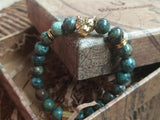 Blacksmith African Turquoise Lion Bracelet for Women & Men- African Turquoise Bracelet]
