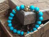 Blacksmith Turquoise Lion Bracelet for Women & Men- Turquoise Bracelet