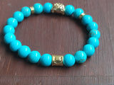 Blacksmith Turquoise Lion Bracelet for Women & Men- Turquoise Bracelet