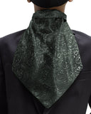 Blacksmith | Blacksmith Fashion | Blacksmith Grey Paisley Cravat Neck Scarf And Matching Pocket Square Set For Men