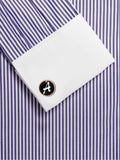 Blacksmith A Alphabet Cufflink for Men - Fashion Accessories for Blazer , Tuxedo ,Waist Coat And Shirt
