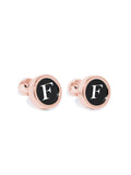 Blacksmith  F Alphabet Cufflink for Men - Fashion Accessories for Blazer , Tuxedo ,Waist Coat And Shirt.