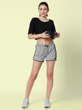 Blacksmith | Blacksmith Fashion | Blacksmith Grey With Black Shorts For Women's