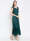 Blacksmith | Blacksmith Fashion | Blacksmith Grey Women Party Wear Maxi Dress.