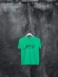 Blacksmith | Blacksmith Fashion | Printed Joy Mint And Black 100% Soft Cotton Bio-Washed Top for women's and Girls