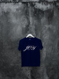 Blacksmith | Blacksmith Fashion | Printed Joy Navy Blue And White 100% Soft Cotton Bio-Washed Top for women's and Girls