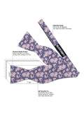 Blacksmith Lavender Paisley Satin Adjustable Self Tie Open Bowtie for Men - Self Tie Bowties