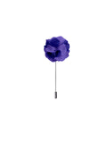 Blacksmith Lavender And Navy Blue Flower Lapel Pin for Men - Fashion Accessories for Blazer , Tuxedo or Coat