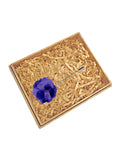 Blacksmith Lavender And Navy Blue Flower Lapel Pin for Men - Fashion Accessories for Blazer , Tuxedo or Coat