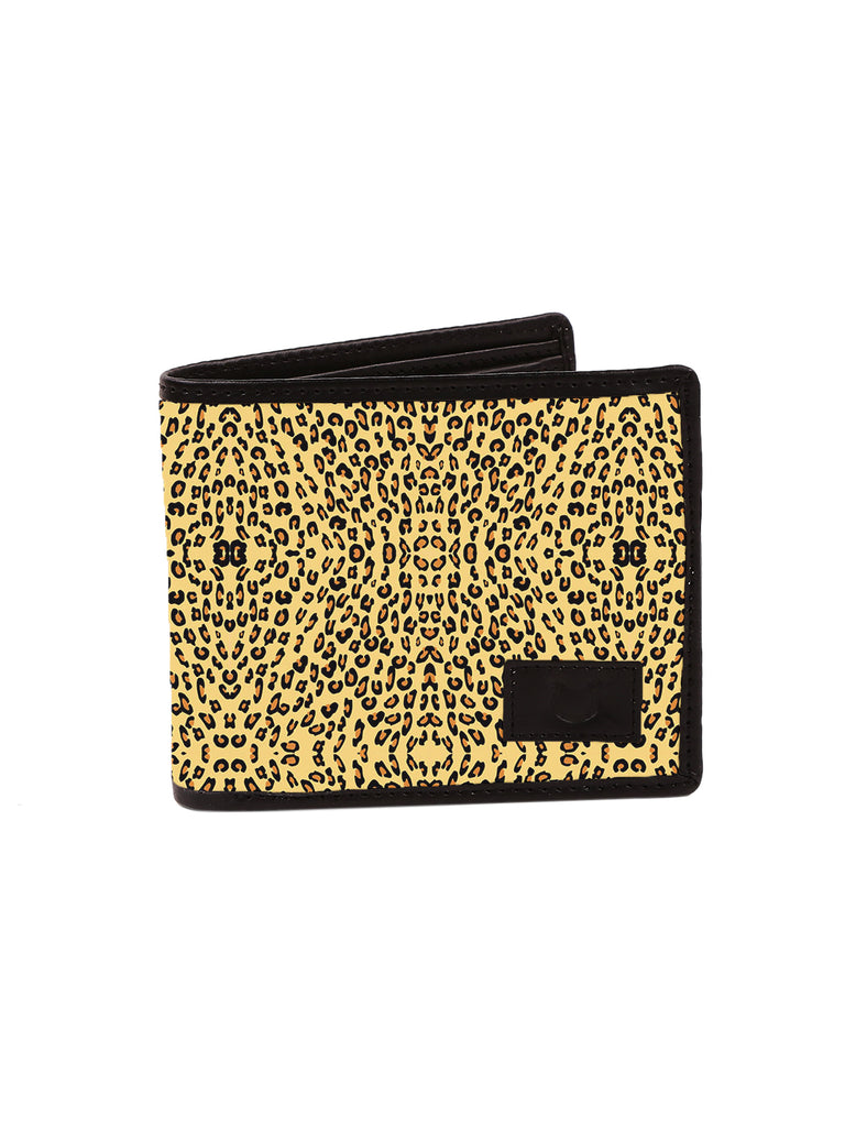 Blacksmith Leopard Yellow Printed Wallet For Men.