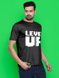 Blacksmith 100% Soft Cotton Bio Washed Level Up 1 Round Neck Printed T-shirt for Men - Tshirt for Men.