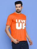 Blacksmith | Blacksmith Fashion | Blacksmith Orange With White 100% Soft Cotton Round Neck Printed T-shirt for Men