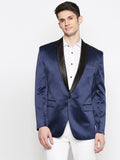 Blacksmith | Blacksmith Fashion | Blacksmith Navy Blue Tuxedo for Men | Blacksmith Blazer 