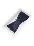 Blacksmith Navy Blue Paisley Design Adjustable Fashion Open Bowtie for Men - Self Tie Bowties