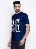 Blacksmith | Blacksmith Fashion | Blacksmith Navy Blue Number 26 Round Neck Printed T-shirt