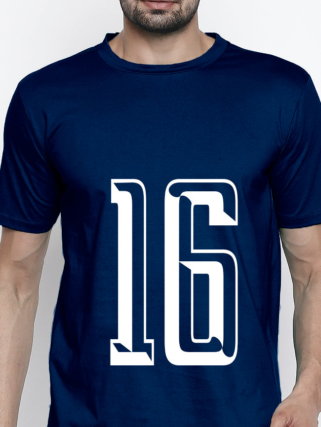 Blacksmith Number 16 Round Neck Printed T-shirt for Men - Tshirt for Men.