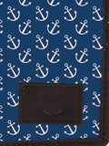 Blacksmith Navy Blue Anchor Printed Wallet For Men.