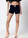 Blacksmith | Blacksmith Fashion | Blacksmith Navy Blue With Peach Shorts For Women's