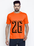 Blacksmith | Blacksmith Fashion | Blacksmith Orange Number 26 Round Neck Printed T-shirt