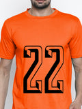 Blacksmith Number 22 Round Neck Printed T-shirt for Men - Tshirt for Men.