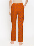 Blacksmith Women's Stretchable Cotton Night Suit for Women - Blue,Red,And Orange Giraffe Print Design - Blacksmith Fashion