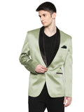 Blacksmith | Blacksmith Fashion | Blacksmith Pista Green Tuxedo for Men | Blacksmith Blazer 