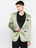 Blacksmith | Blacksmith Fashion | Blacksmith Pista Green Tuxedo for Men | Blacksmith Blazer 