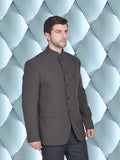 Blacksmith Brown Polyester Jodhpuri Blazer Jacket for Men