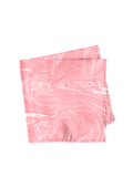 Blacksmith Marble Pink Printed Pocket Square for Men