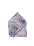 Blacksmith Marble Purple Printed Pocket Square for Men