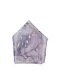 Blacksmith Marble Purple Printed Pocket Square for Men