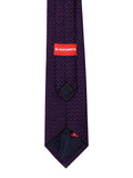 Blacksmith Purple Zigzag Jacquard Tie for Men