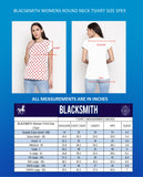 Blacksmith 100% Soft Cotton Bio Washed Polka White And Red Top For Women. - Blacksmith Fashion