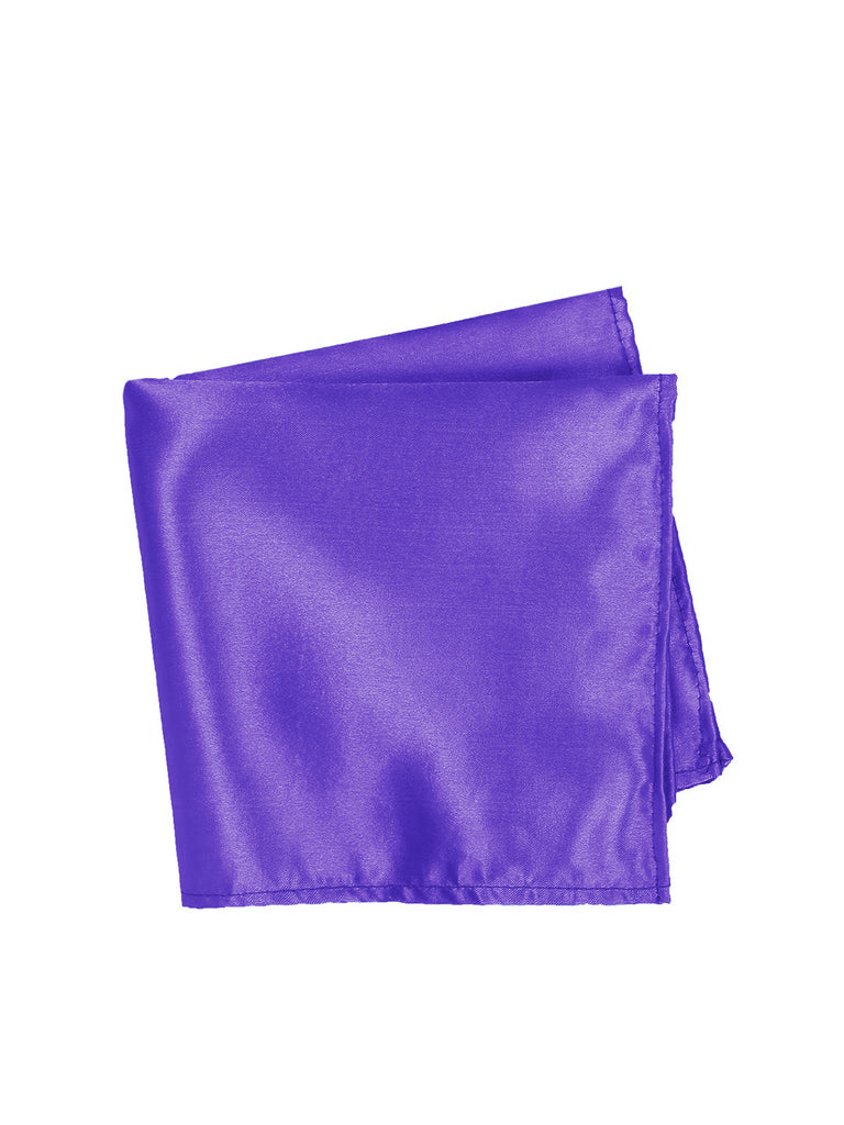 Blacksmith Solid Purple Pocket Square for Men