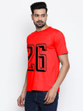 Blacksmith | Blacksmith Fashion | Blacksmith Red Number 26 Round Neck Printed T-shirt