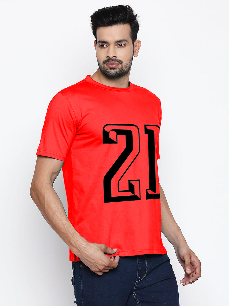 Blacksmith Number 21 Round Neck Printed T-shirt for Men - Tshirt for Men.