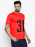 Blacksmith | Blacksmith Fashion | Blacksmith Red Number 31 Round Neck Printed T-shirt