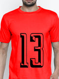 Blacksmith Number 13 Round Neck Printed T-shirt for Men - Tshirt for Men.