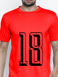 Blacksmith Number 18 Round Neck Printed T-shirt for Men - Tshirt for Men.