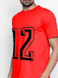 Blacksmith Number 12 Round Neck Printed T-shirt for Men - Tshirt for Men.