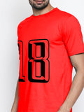 Blacksmith Number 18 Round Neck Printed T-shirt for Men - Tshirt for Men.