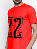 Blacksmith Number 22 Round Neck Printed T-shirt for Men - Tshirt for Men.