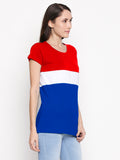 Blacksmith | Blacksmith Fashion | Blacksmith Three Stripes Red/White/Blue Top For Women.