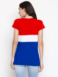 Blacksmith | Blacksmith Fashion | Blacksmith Three Stripes Red/White/Blue Top For Women.