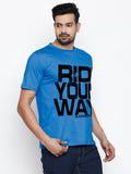 Blacksmith | Blacksmith Fashion | Blacksmith Royal Blue 100% Soft Cotton Round Neck Printed T-shirt for Men